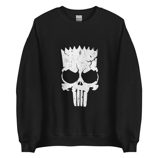 Unisex Sweatshirt Bart Simpson Skull